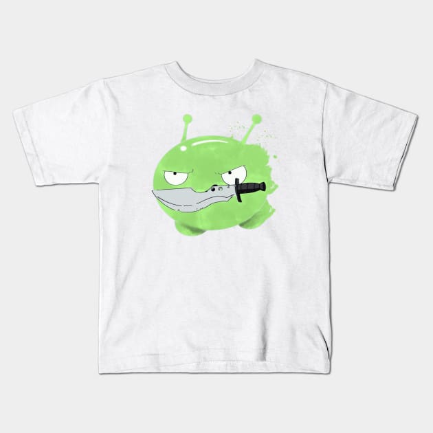 Unnecessary Knife Wielding Kids T-Shirt by Kaybi76